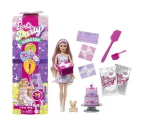 Mattel Barbie party reveal Barbie - fialová / od 3 let