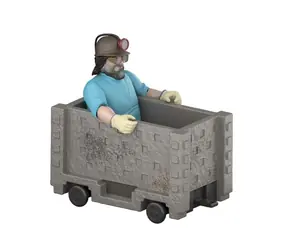 Mattel Minecraft filmový Steve a vozík / od 6 let 