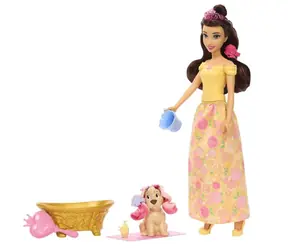 Mattel Disney Princess panenka Bella s pejskem / od 3 let