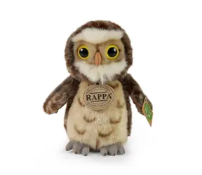 RAPPA Plyšová sova 16 cm / ECO-FRIENDLY / od 0 měsíců