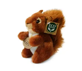RAPPA Plyšová veverka 16 cm / ECO-FRIENDLY / od 0 měsíců