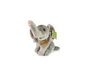 RAPPA Plyšový slon sedící 15 cm / ECO-FRIENDLY / od 0 měsíců