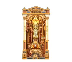 RoboTime 3D skládačka Zarážka na knihy Miniatura domečku Knihovna divů / 258 dílků / od 14 let