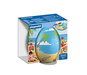 Playmobil® Family Fun 72101 Play Egg: Dovolená na pláži / Počet dílků: 26 / od 4 let