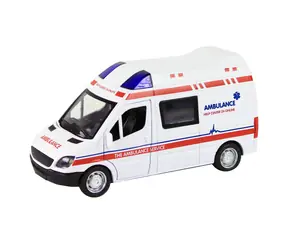 RAPPA 215634 Kovová sanitka - auto se zvukem a světlem / od 3 let