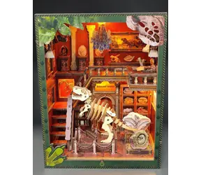 2Kids Toys 3D skládačka Zarážka na knihy Miniatura domečku Dinosauří muzeum