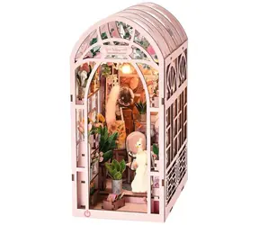 2Kids Toys 3D skládačka Zarážka na knihy Miniatura domečku Skleník umělkyně