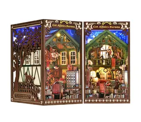 2Kids Toys 3D skládačka Zarážka na knihy Miniatura domečku Úřad pro záležitosti koček