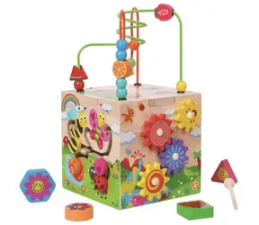 2Kids Toys Motorická kostka s labyrintem Veselá zvířátka