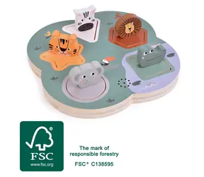 small foot 3D puzzle se zvuky zvířat Safari