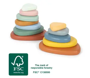 small foot Montessori říční kameny Balanční hra