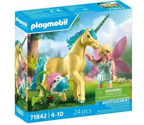 Playmobil® Magic 71842 Sběratelský jednorožec Sluneční květ s vílou / Počet dílků: 24 / od 4 let