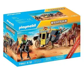 Playmobil® Western 71862 Přepadení dostavníku na Divokém západě / Počet dílků: 58 / od 4 let