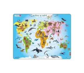 DINO Puzzle Zvířata ve světě / 28 dílků / od 4 let