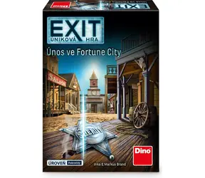 DINO EXIT Úniková hra: Únos ve Fortune City / pro 1-4 hráče / délka hry: 90 minut / od 12 let