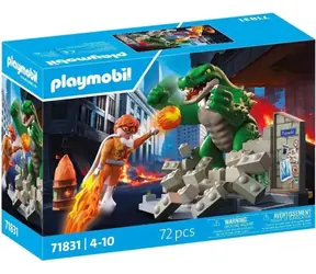 Playmobil® PLAYMO-FRIENDS 71831 Souboj s obřím ještěrem / Počet dílků: 72 / od 4 let