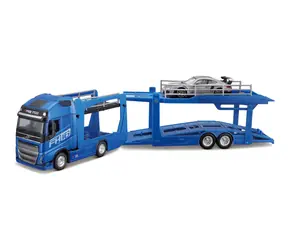 Bburago STREET FIRE Kamion s návěsem Multicar Carrier Volvo FH16 + Porsche 911 GT2 RS 1:43 / od 3 let