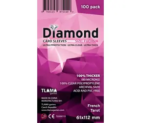 TLAMA games Obaly na karty Diamond Fuchsia: French Tarot (61x112 mm)