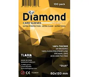 TLAMA games Obaly na karty Diamond Gold: "Dixit" (80x120 mm) (80 mikronů, 100 ks)
