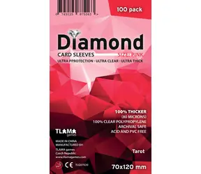 TLAMA games Obaly na karty Diamond Pink: Tarot (70x120 mm) (80 mikronů, 100 ks)