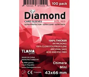 TLAMA games Obaly na karty Diamond Red: Chimera Mini (43x66 mm) (80 mikronů, 100 ks)