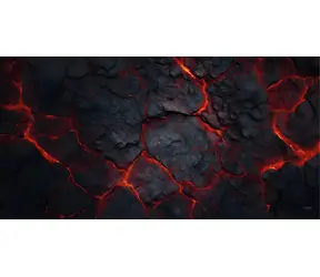 TLAMA games Herní podložka (playmat) 120 x 90 cm (4'x3') - různé motivy (neoprenová, obšitá, playmat) Láva (Lava)