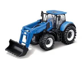 Bburago FARMLAND Traktor New Holland T7.315 HD s předním nakladačem / 10 cm / od 3 let