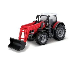 Bburago FARMLAND Traktor Massey Ferguson 8740S s předním nakladačem / 10 cm / od 3 let