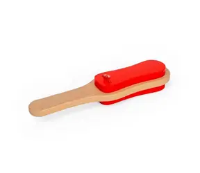 Bigjigs Toys Dřevěné kastaněty s rukojetí / od 18 měsíců