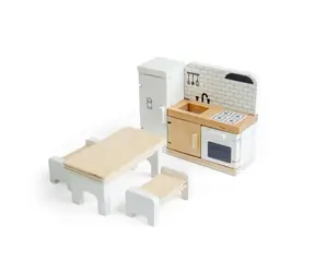 Bigjigs Toys Dřevěný nábytek do domečku pro panenky Kuchyň / od 3 let