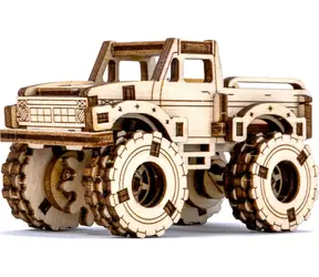WOODEN CITY 3D puzzle Superfast Monster Truck 4 / od 8 let