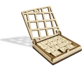 WOODEN CITY 3D puzzle hra mini 15 - posuvný hlavolam / od 14 let