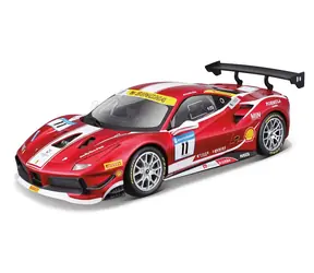 Bburago RACING MODEL KIT Ferrari 488 Challange - Formula Racing 2017 tmavě červená / 1:24 / od 14 let