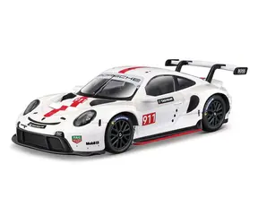 Bburago RACE Porsche 911 RSR v dekorativním boxu bílá / 1:43 / od 14 let