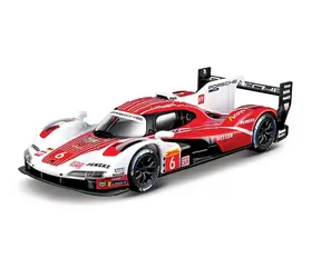 Bburago RACE Porsche 963 v dekorativním boxu bílá-červená / 1:43 / od 14 let