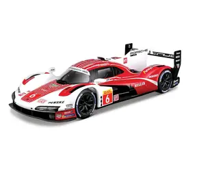 Bburago RACE Porsche 963 (2024) bílá-červená / 1:24 / od 3 let