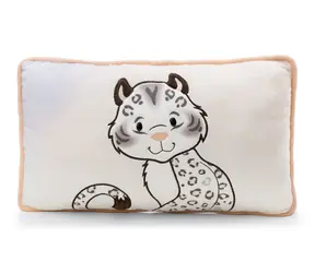 NICI GREEN Polštář sněžný leopard Eleni Snowbell / 43 x 25 x 12 cm / od 0 měsíců 
