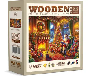 WOODEN CITY Dřevěné puzzle Kouzlo Štědrého večera 1010 dílků / od 14 let