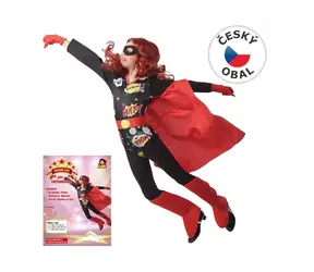Made 09614 - Šaty na karneval - superhrdinka 130 - 140 cm