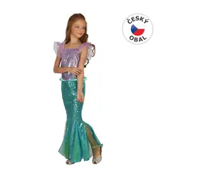 Made 00983 - Šaty na karneval - mořská panna 120-130 cm