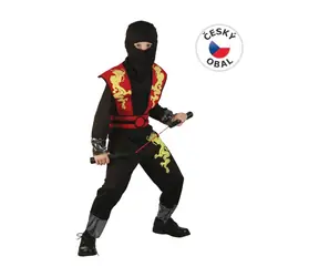 Made 82459 - Kostým na karneval - Ninja 120-130 cm