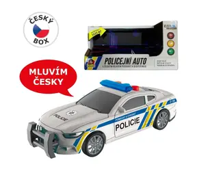 Made 10710 - Policejní auto na setrvačník / 17 cm / 3x AG13 / od 3 let