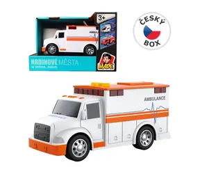 Made 24318 Auto ambulance - na baterie / světlo + zvuk / od 3 let