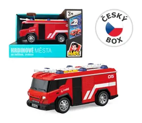 Made 25233 - Auto hasiči 1:24 s bateriemi / od 3 let