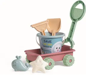 Androni RECYKLACE PASTEL Sada na písek oceán s vozíkem / od 10 měsíců