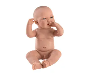 Llorens 84301 NEW BORN CHLAPEČEK - realistická panenka miminko - 43 cm / od 3 let