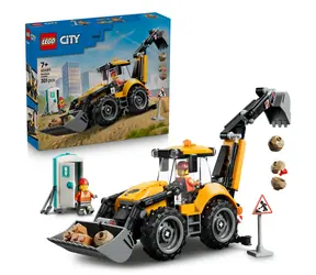 LEGO® City 60480 Žlutý nakladač s rypadlem / Počet dílků: 301 / od 7 let