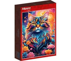 ALIPSON Puzzle Barevná kočka / 1000 dílků / od 14 let