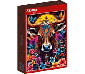 ALIPSON Puzzle Kráva a tajemství květin / 1000 dílků / od 14 let