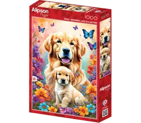 ALIPSON Puzzle Mateřská láska: Psi / 1000 dílků / od 14 let